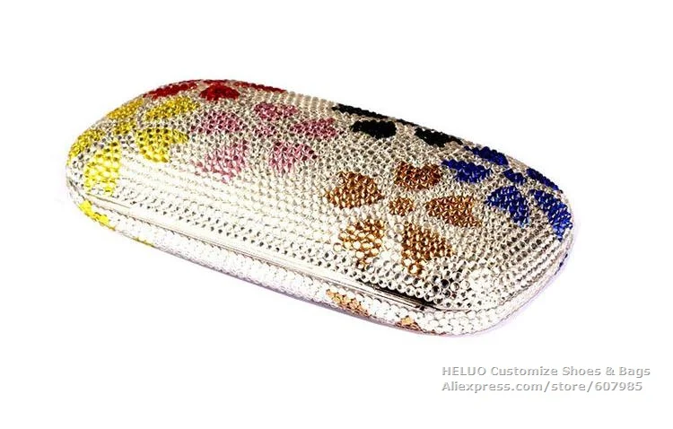 LY163 Many Colors DHL Fast Shipping Handbags clutch festa CHS938 DHL Custom Made Light Pink Gold Crystal Bow