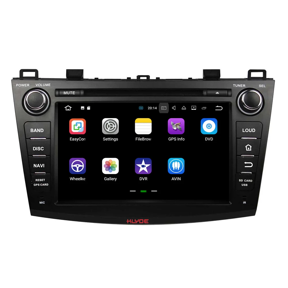Clearance KLYDE 8" 2 Din Android 8.1 Car Radio For MAZDA 3 2009-2012 Car Audio Multimedia Player Car Stereo RAM 2GB Flansh 16GB DVD Player 3