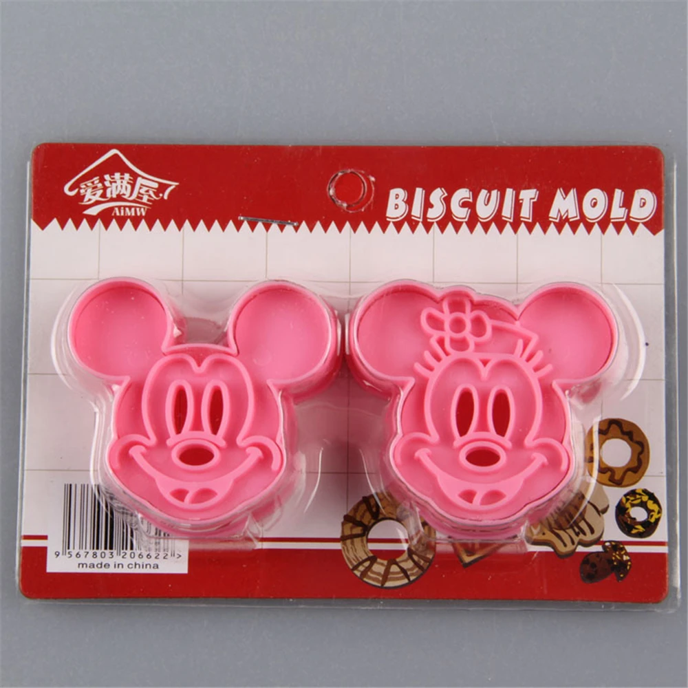 

AMW Optional 8 Kinds Plastic Cake Fondant Cutter Mold Cheap Kitchen Bakeware Micky Mouse Hello Kitty Biscuit Cookie Mould Tools