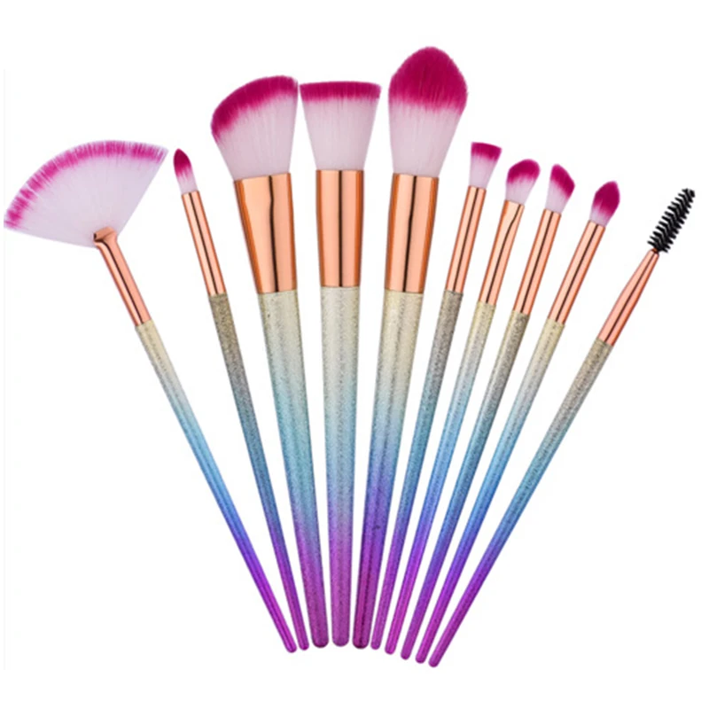 6/10/15 шт. градиент Цвет мягкие Профессиональный Blending Brush набор теней для бровей