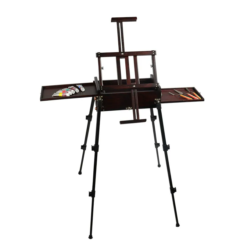 Wooden Easel Caballete Artist Oil Paint Cajoneras De Madera Easel for Painting Caballete Wood Stand Drawing Table Art Supplies Wooden Easel Caballete Artist Oil Paint Cajoneras De Madera Easel for Painting Caballete Wood Stand Drawing Table Art Supplies