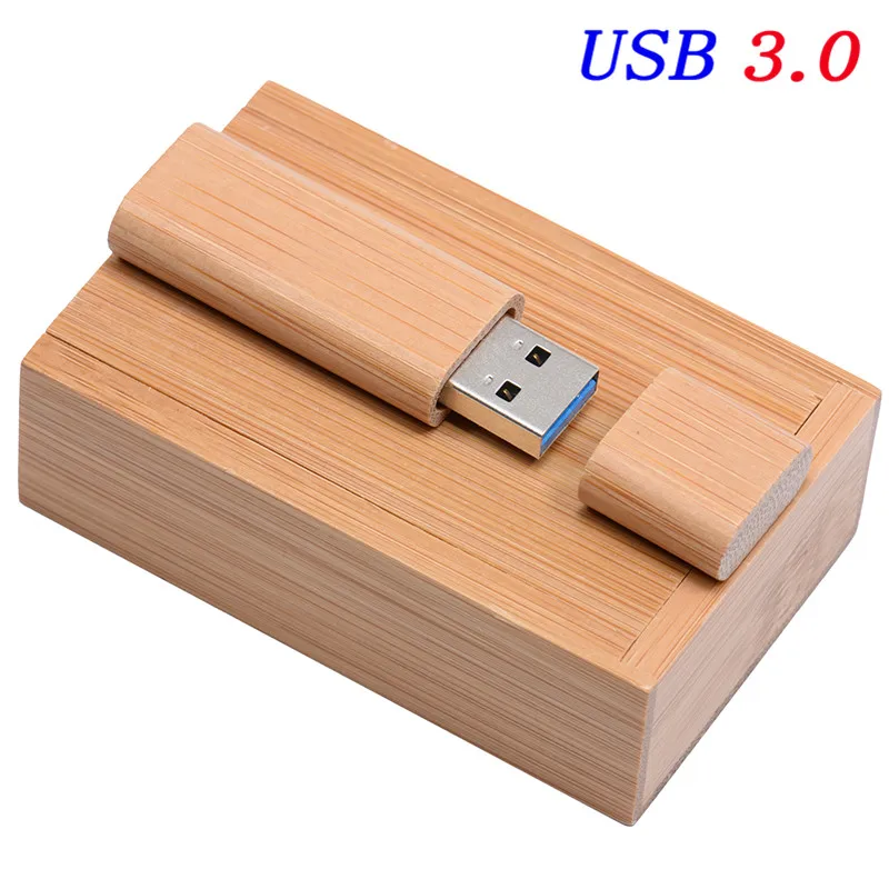 SHANDIAN CustomWooden bamboo USB флеш-накопитель, ручка-накопитель, 4 ГБ, 16 ГБ, 32 ГБ, 64 ГБ, usbкреативный персональный свадебный логотип - Цвет: carbonized with box