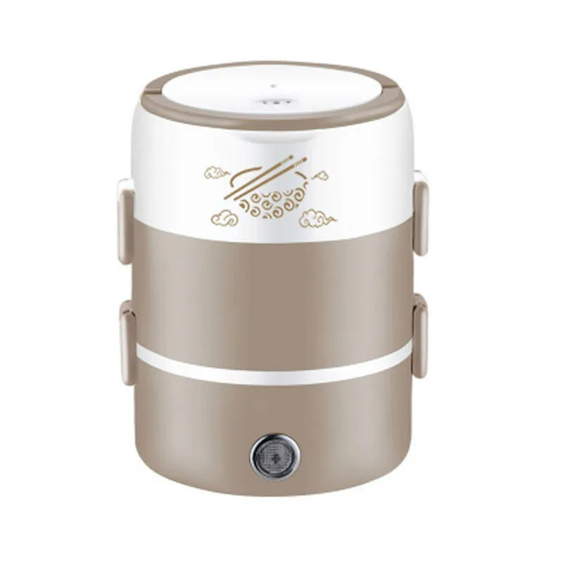

Two layers portable Multifunction Electric PP Material Stainless Steel Rice Cooker heating lunch box food Steamer container