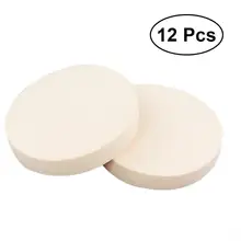 RUIMIO, 12 шт., косметическая пудра, пуховка, красота, макияж, губки для лица, пуховка, Круглый квадратный цвет кожи, сухой и влажный спонж