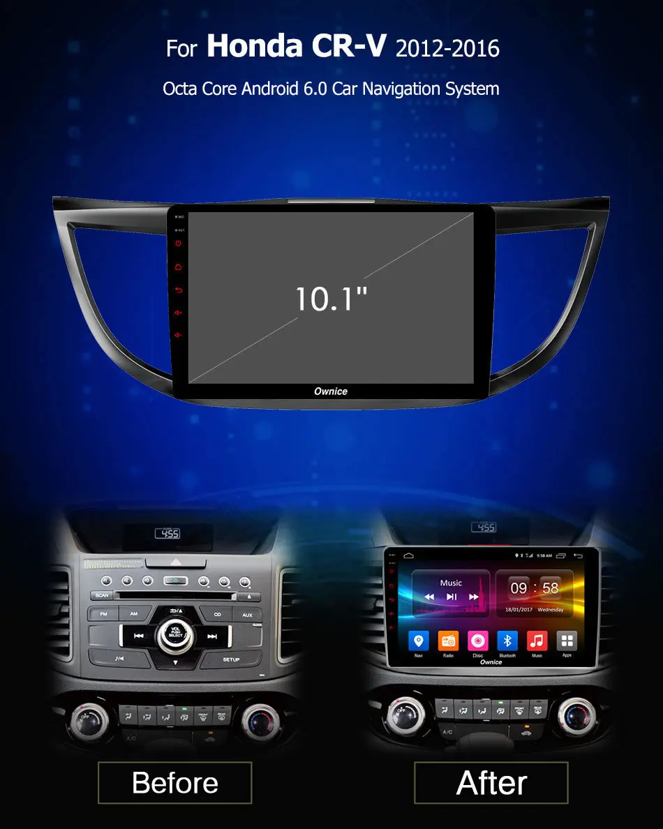 Best IPS Android 8.1 2G RAM 4G SIM CAR DVD Player GPS Map DVR camera TPMS OBD Bluetooth RDS Radio Wifi for Honda CRV CR-V 2012-2016 0