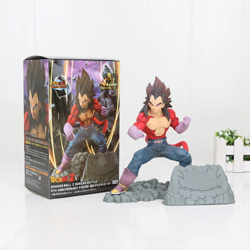 

17cm Anime Dragon Ball Z Figure Dokkan Battle Super Saiyan 4 Vegeta 4th Anniversary PVC Figure Collectible Model Toy