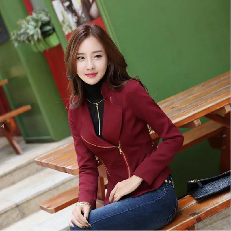 Printemps Femmes Femme Col Décontractés Manches Court Pour Mode Vêtement Hauts Mince rouge Manteaux Manteau Nouvelle Grande Longues Noir 2019 Montant À Taille qvwxq0T