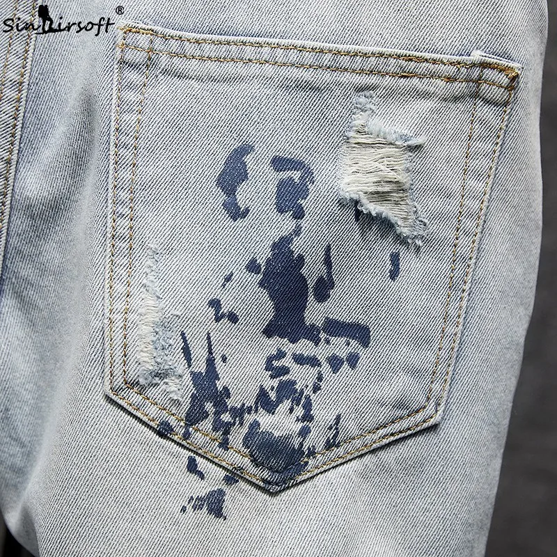 Hole Jeans Men's 2019 Summer New Listing Hot Sale Cotton Large Size Casual Shorts Men's Jeans Classic Knee Shorts 28-36 Hole Jeans Men's 2019 Summer New Listing Hot Sale Cotton Large Size Casual Shorts Men's Jeans Classic Knee Shorts 28-36