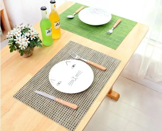 1PC Creative European PVC Insulation Pad Meal Mat Waterproof Anti Slip