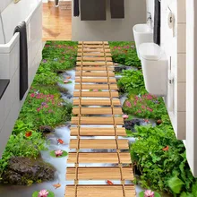 Пользовательские 1,3x4,15 м 6 мм 3D ковры прямоугольные 3D коврики журнальный столик впитывающий воду коврик в пасторальном стиле коврик для спальни Christma