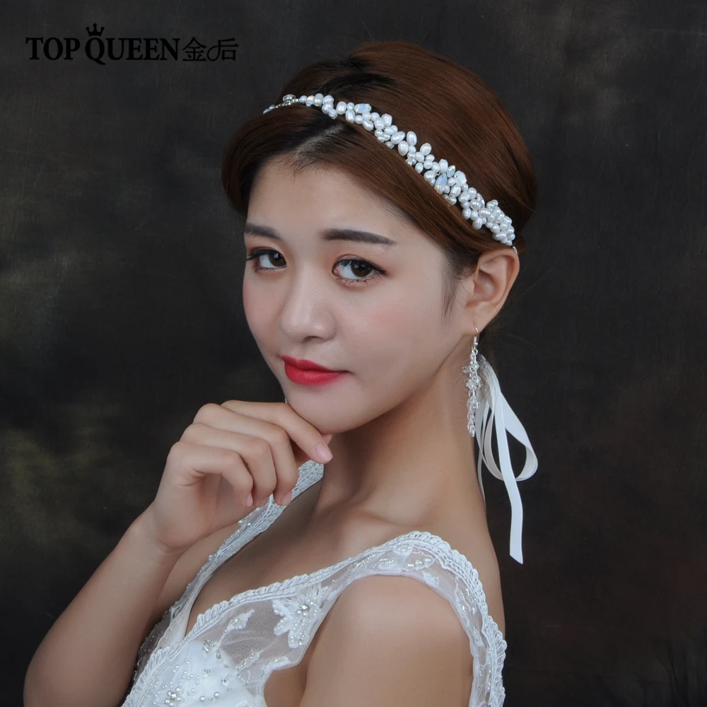 

TOPQUEEN HP125 freshwater pearl bridal hair accessories milk rhinestone hair ornaments for wedding bridal headdresses