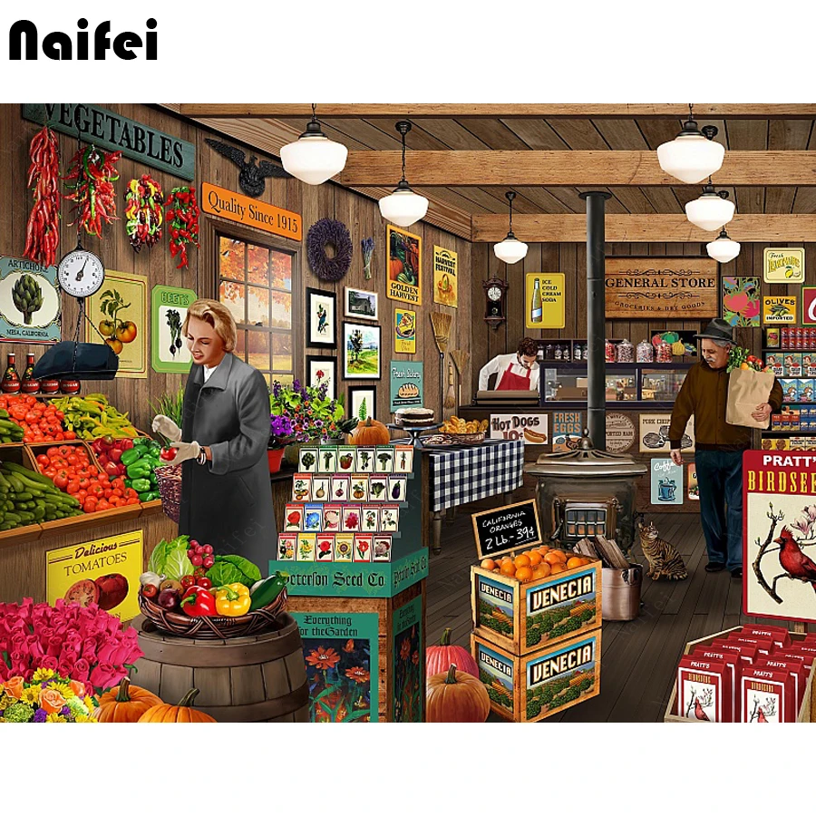 Full Diy Cross Stitch Diamond Painting 5D Diy