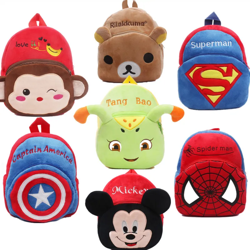 

2016 Hot Sale Cartoon Kids Cute Plush Backpack Toys Mini Schoolbag Children's Day Gifts Kindergarten Boy&Girl&Baby Student Bags