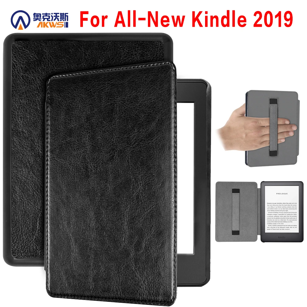 

Case For Amazon new Kindle 2019 10th 6" e-reader cover For Kindle 10th 2019 case with hand grap funda for kindle 2019 capa+gift
