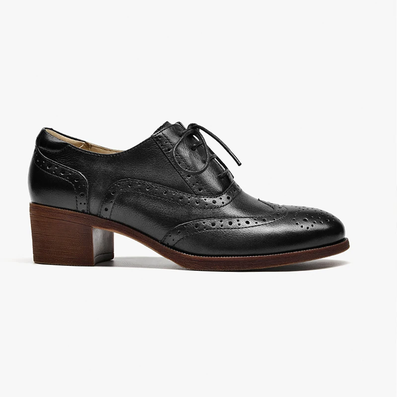 

2019 new Oxford shoes British College women's shoes with thick with leather shoes Vintage round small shoes