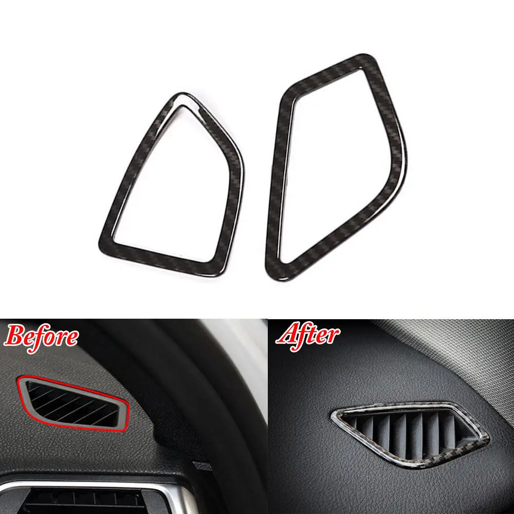 2x Stainless Inner Air Vent Outlet Frame Cover Trim For Toyota Corolla 2014