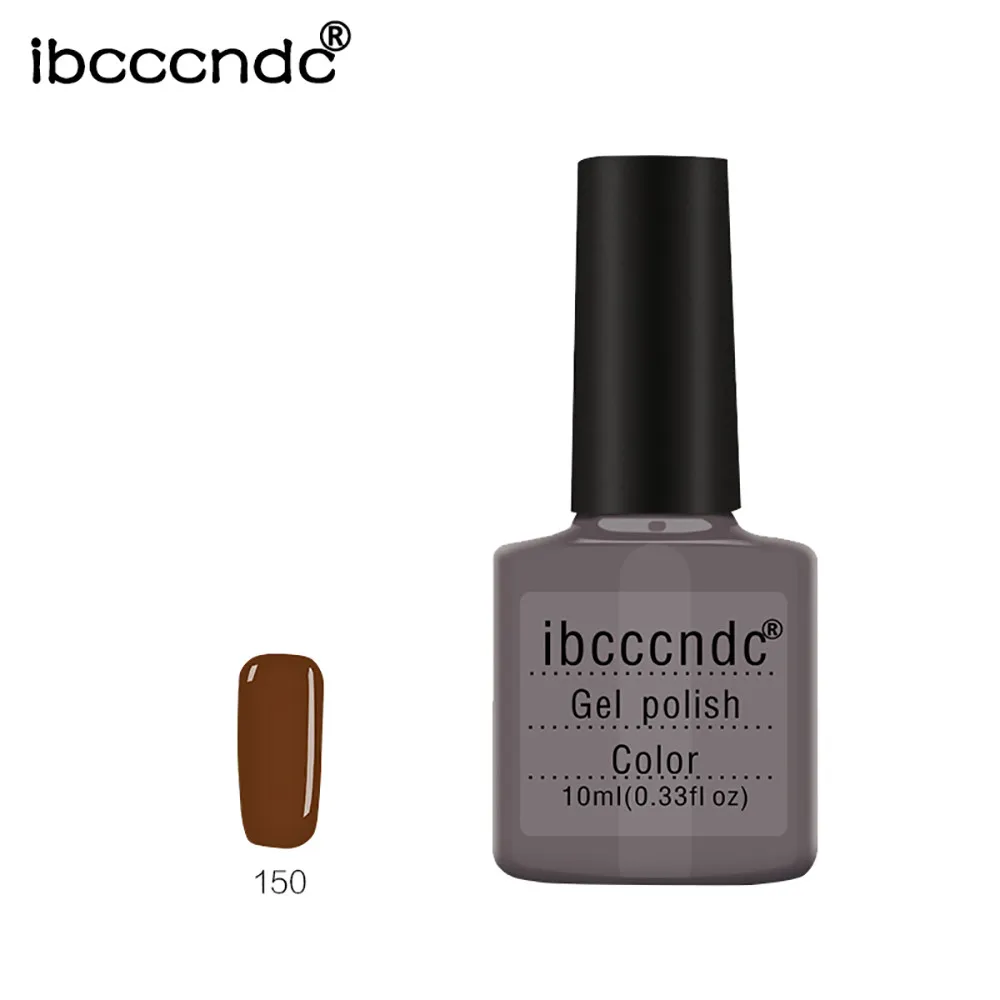 Ibcccndc гвоздь, лак, гель для женщин, коричневый блеск, искусство, лак, мода, теплые цвета, серия 10 мл, устойчивая косметика, макияж 19L0606