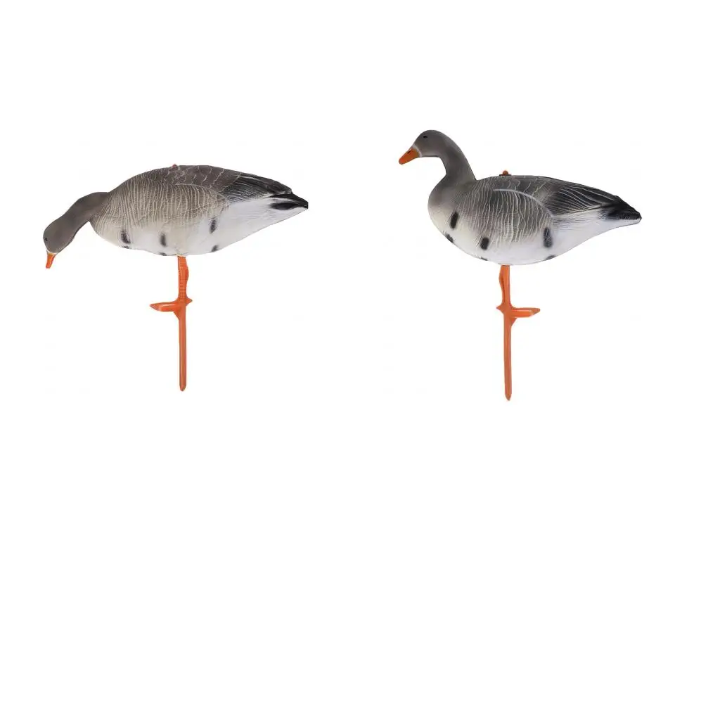 Full Body Goose Hunting Shooting Decoy Lawn Ornaments Garden Decors Eating Goose for Outdoor Fishing Supply Greenhand Gear