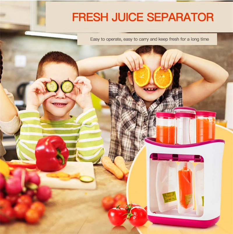 Original Fresh Fruit Juice For Newborn Food Maker Supplement Machine Squeezing Household Kitchen Storage Bag Baby Feeding