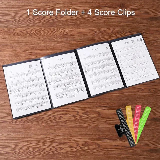 Expanded Sheet Music Score Folder A4 Size Document Paper Staff