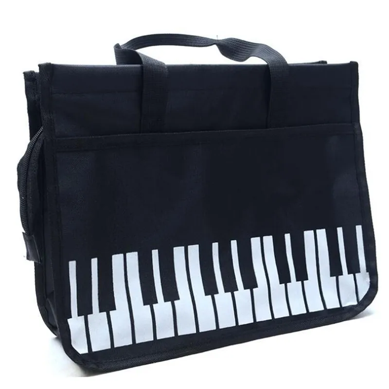 2018 New Piano Keyboard Printing Linen Shopping Bag Casual Summer Beach Oxford cloth Cloth Pouch Bo