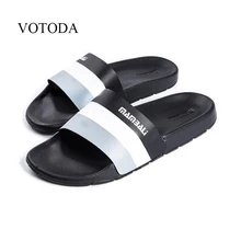 VOTODA Модные мужские праздничные дышащие пляжные сланцы EVA смешанные цвета шлепанцы с ремешками пара ванная комната быстросохнущие шлепанцы