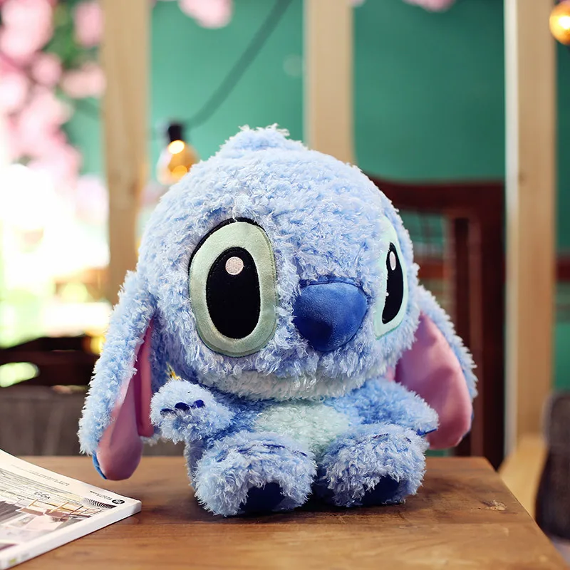 

35cm Lilo Stitch Plush Toys Dolls With Sucker Keychain Soft Stuffed For Kids Baby Gifts