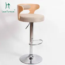 Луи моды барные стулья твердой древесины спинки Лифт современный простой европейский стиль домашний стул вращение современный