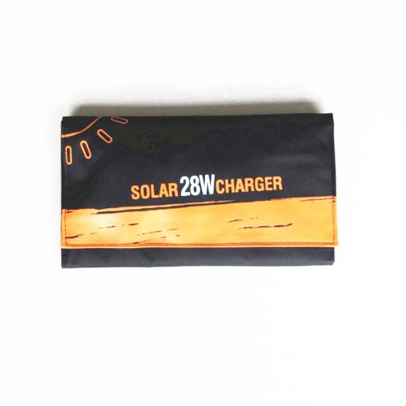 Солнечное зарядное устройство 28 Вт солнечная панель с двойным usb-портом 5 в водонепроницаемые складные солнечные батареи для смартфонов планшетов и кемпинга путешествий