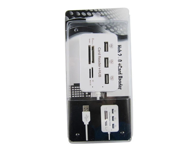 Микро USB концентратор 2 0 комбо 3 порта Кардридер высокоскоростной сплиттер все в