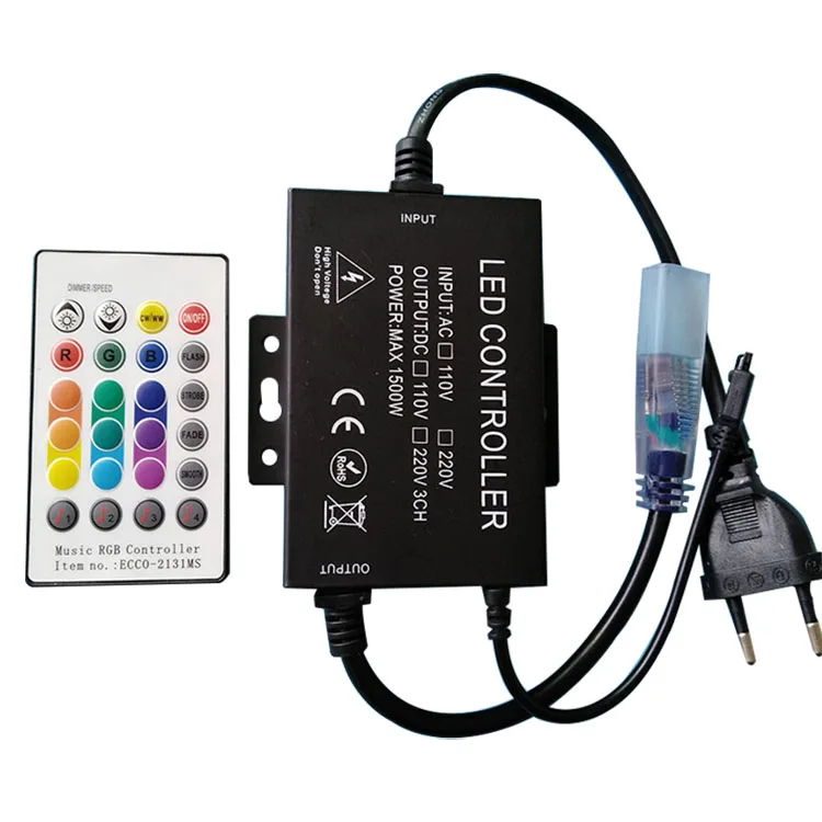 1500W 220V Bluetooth Контролируемая ручным музыкальный ИК/RF пульт дистанционного