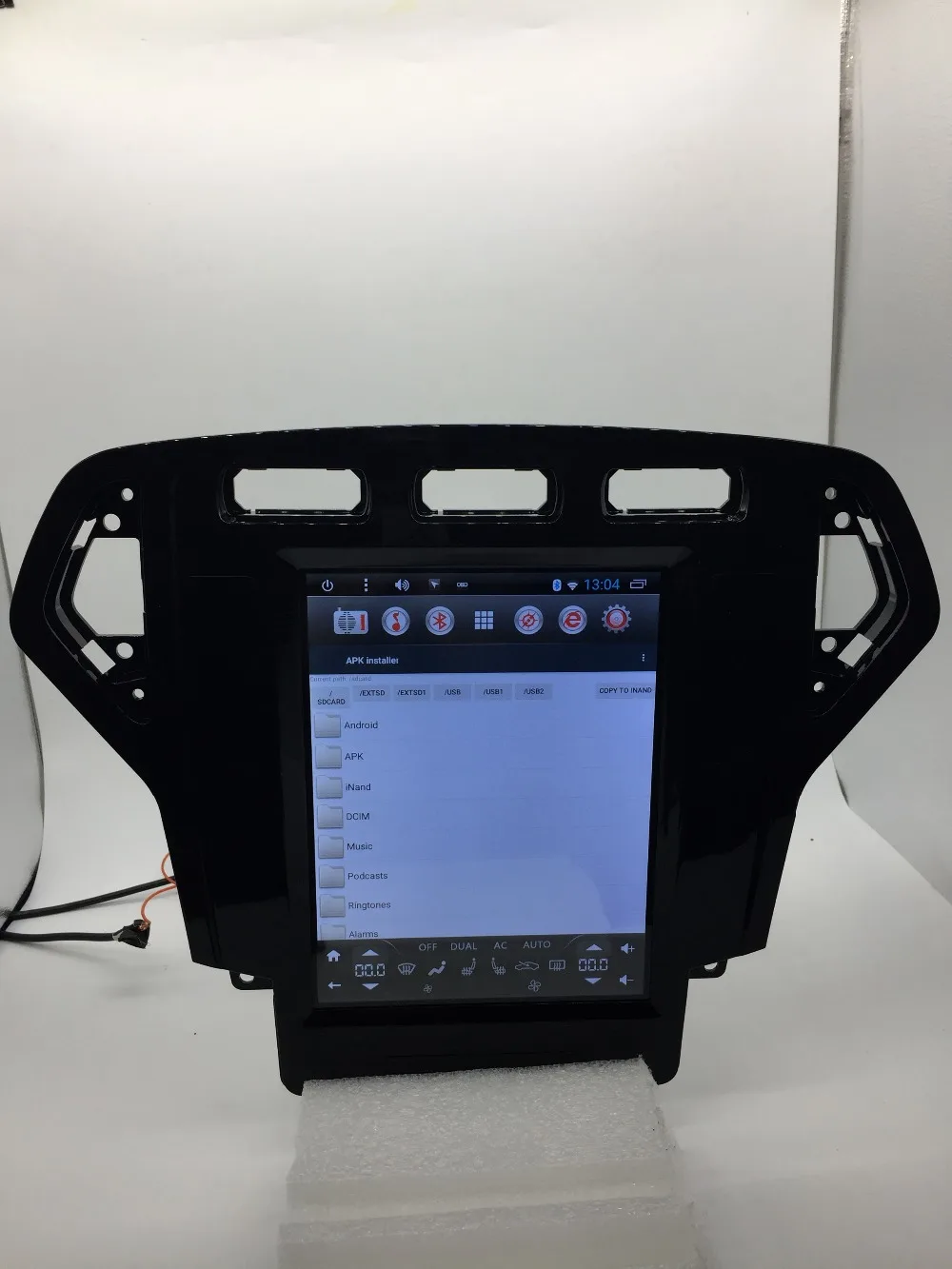 Sale 10.4  inch car radio Player Gps Navigation Tesla Style for Ford Mondeo Car Radio Android 6.0  2007 2008 2009 2010 26