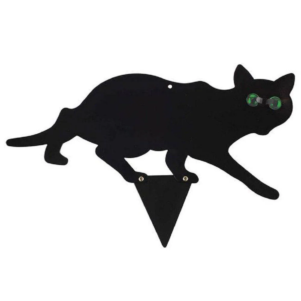 3pec черный металл Отпугиватель кошек черная кошка