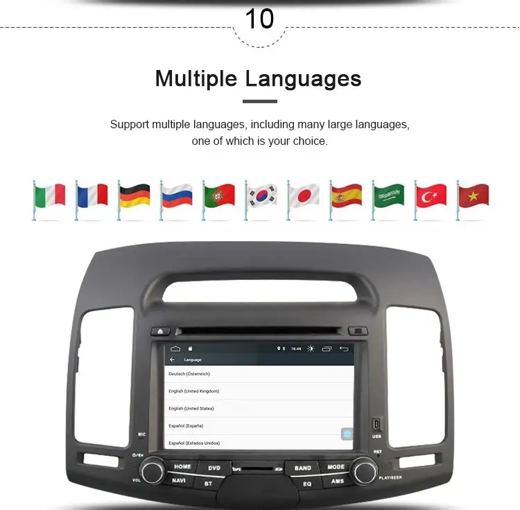 JDASTON 7 дюймов Android 10,0 автомобильный dvd-плеер для HYUNDAI ELANTRA 2007-2011 Мультимедиа gps навигация 2 Din автомагнитола аудио стерео