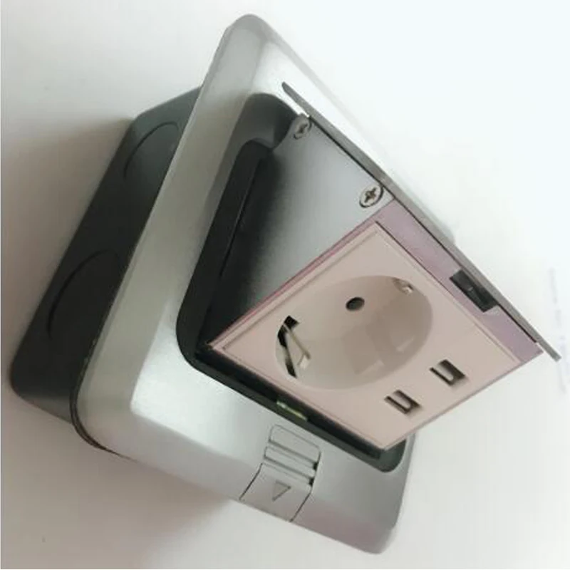 2019 Новый и горячий 1 * EU power + 2 Зарядка USB стандартный заземляющий напольный