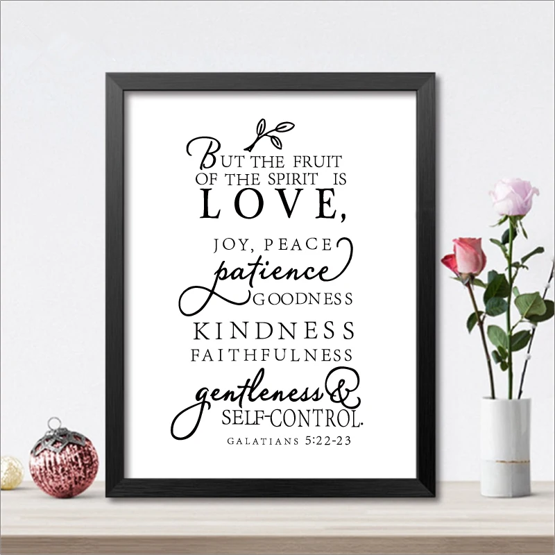 Художественная Картина на холсте с надписью Love Joy Peace Black и White Wall Art Hd принт