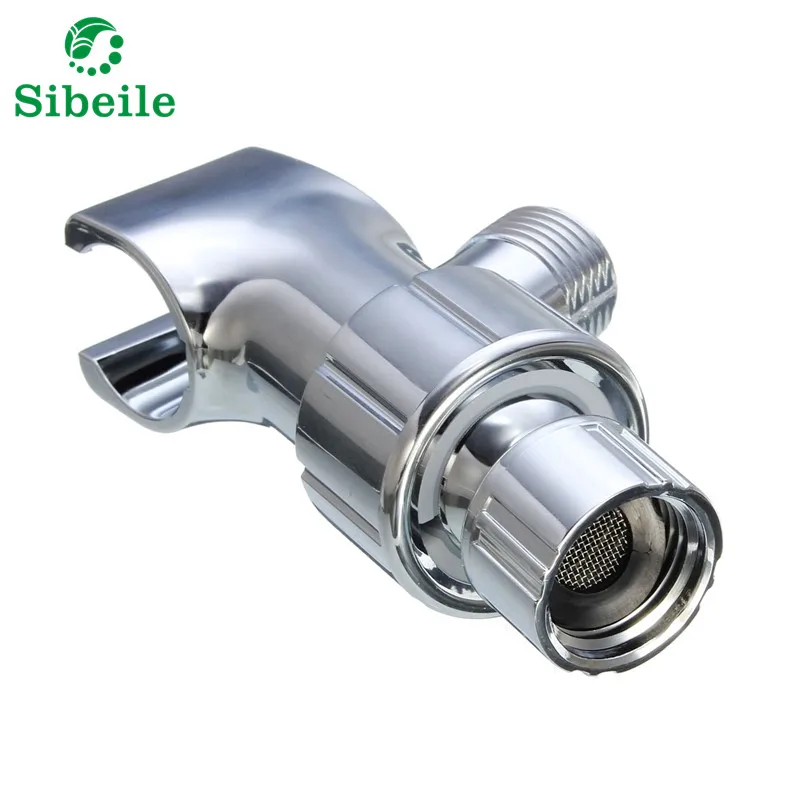 SBLE 3 way Diverter Valve Water Separator Shower Tee Adapter Adjustable Shower Head Holder Valve Bathroom Accessories ABS