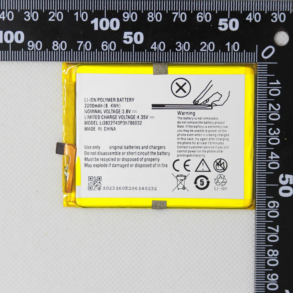С инструментами 2200 мАч Li3822T43P3h786032 Аккумулятор для ZTE Blade X7 D6 V6 Z7 T660 T663