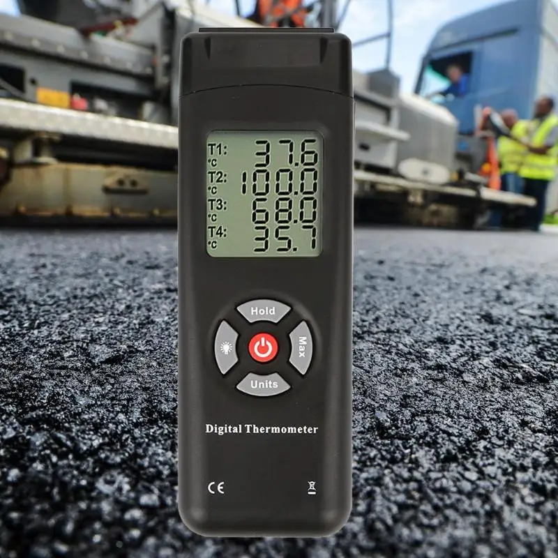 Digital Thermocouple Thermometer 4 Channel K Type Inputs Temperature Tester