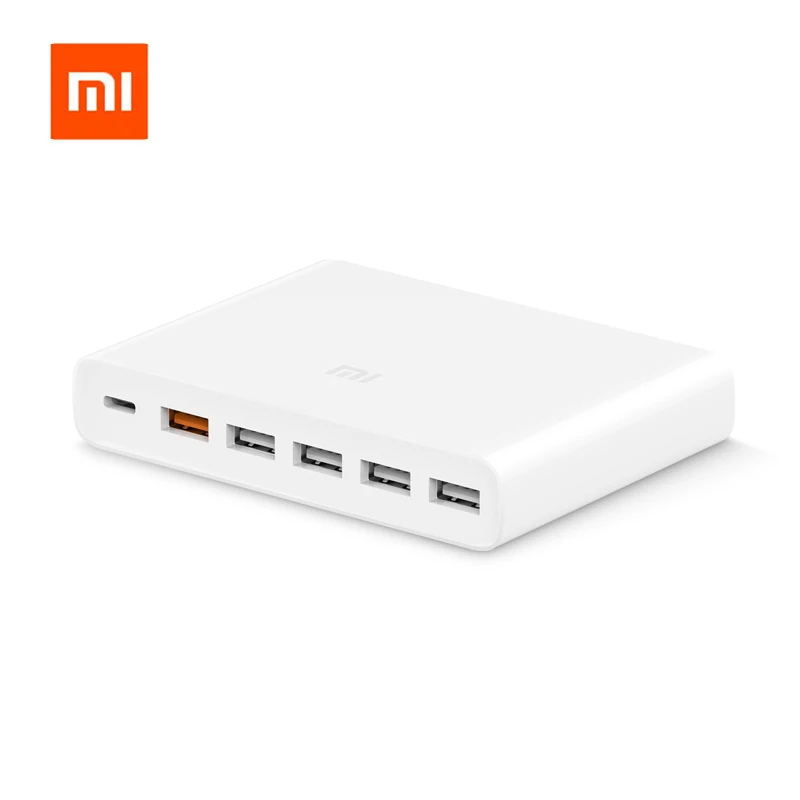 

Original Xiaomi Mi USB-C 60W Charger Type-C & USB-A 6 Ports Output Dual QC 3.0 Quick Charger 18W x 2 + 24W (5V=2.4A MAX)