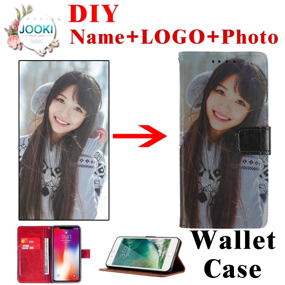 

A40 Customized DIY Print Photo Phone Leather Cover Case For Samsung Galaxy A40 Case Wallet Shockproof TPU Flip Cover