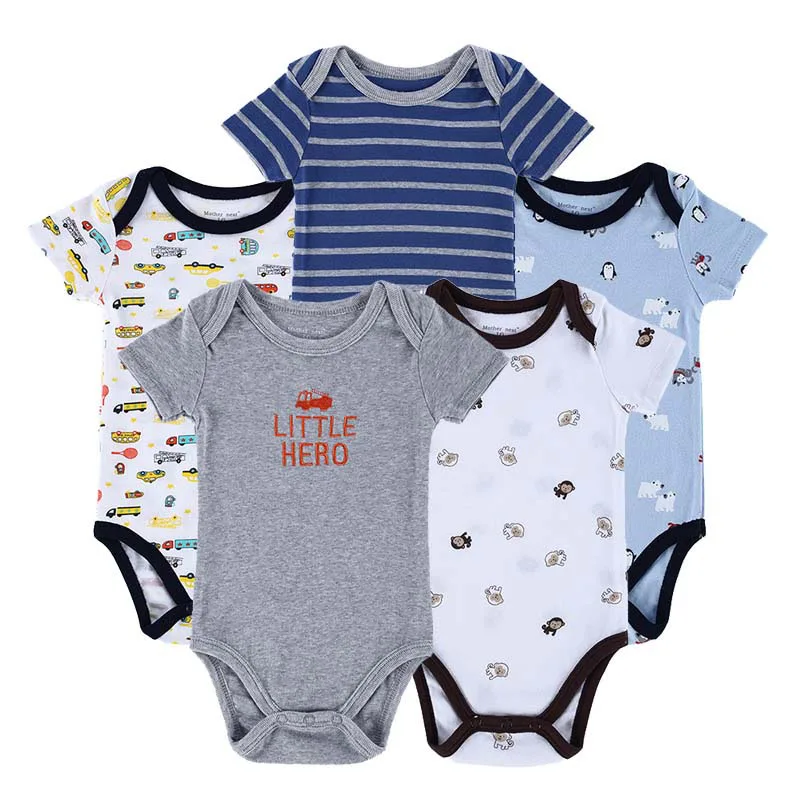 

Baby Bodysuits Newborn 5pcs/ lot 100% Cotton Raccoon Body Babies Boy Girl Boy Baby Bodysuits 0-12 Months Baby Clothes