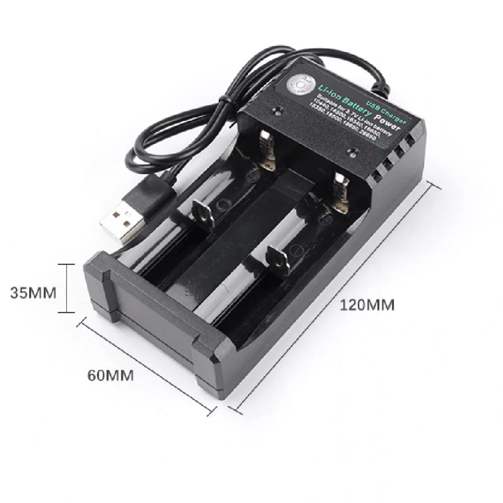 2 слота литий-ионная батарея AC зарядное устройство адаптер для 18650 18500 16340 14500 26650#276810