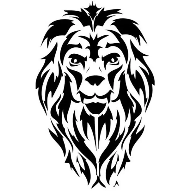 10 7x17cm tribal tattoo tiger lion head car sticker black 10 7x17cm tribal tattoo tiger lion head car sticker black