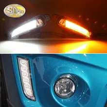 SNCN 2PCS LED Daytime Running Light For Suzuki Vitara 2015 2016 2017 2018 Turning Yellow Signal Relay Waterproof Car 12V LED DRL SNCN 2PCS LED Daytime Running Light For Suzuki Vitara 2015 2016 2017 2018 Turning Yellow Signal Relay Waterproof Car 12V LED DRL