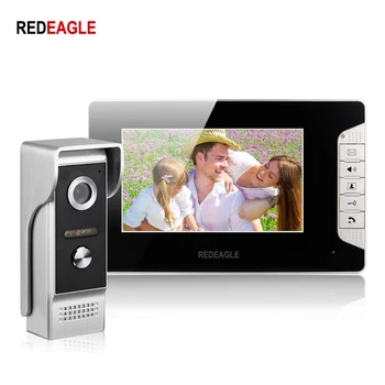 

REDEAGLE 7 inch Color Wired Video doorPhone Weatherproof Night Vision Bell Security Camera for Home Apartment with 5M Cable
