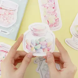 30 шт./лот корейский Kawaii красочные конфеты вечерние партии открытки милые сообщение Примечание Бумага Закладка реквизит для фотосессии