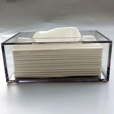 

Free shipping high grade European grey tissue box acrylic Tissue boxes sitting room bussiness tissue box