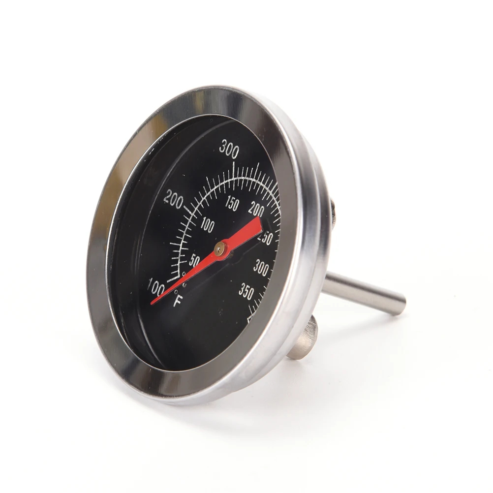 350 Degree Stainless Steel Cooking Thermometer Clock Dial Probe Pointer