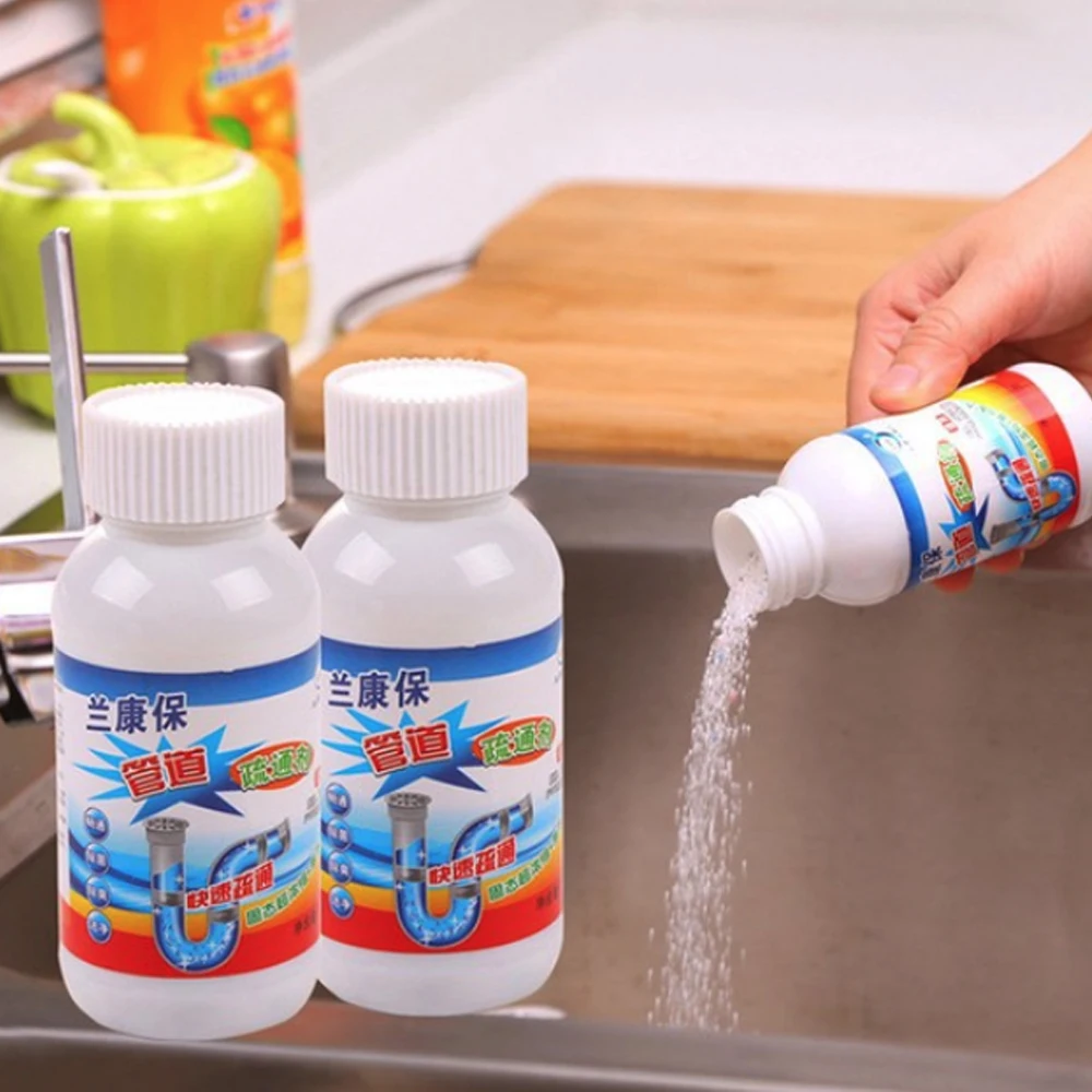  2PCS Powerful Sink Drain Cleaner Powder Cleaning Tool Super Clog Remover Toilet Plunger Tools Bathr